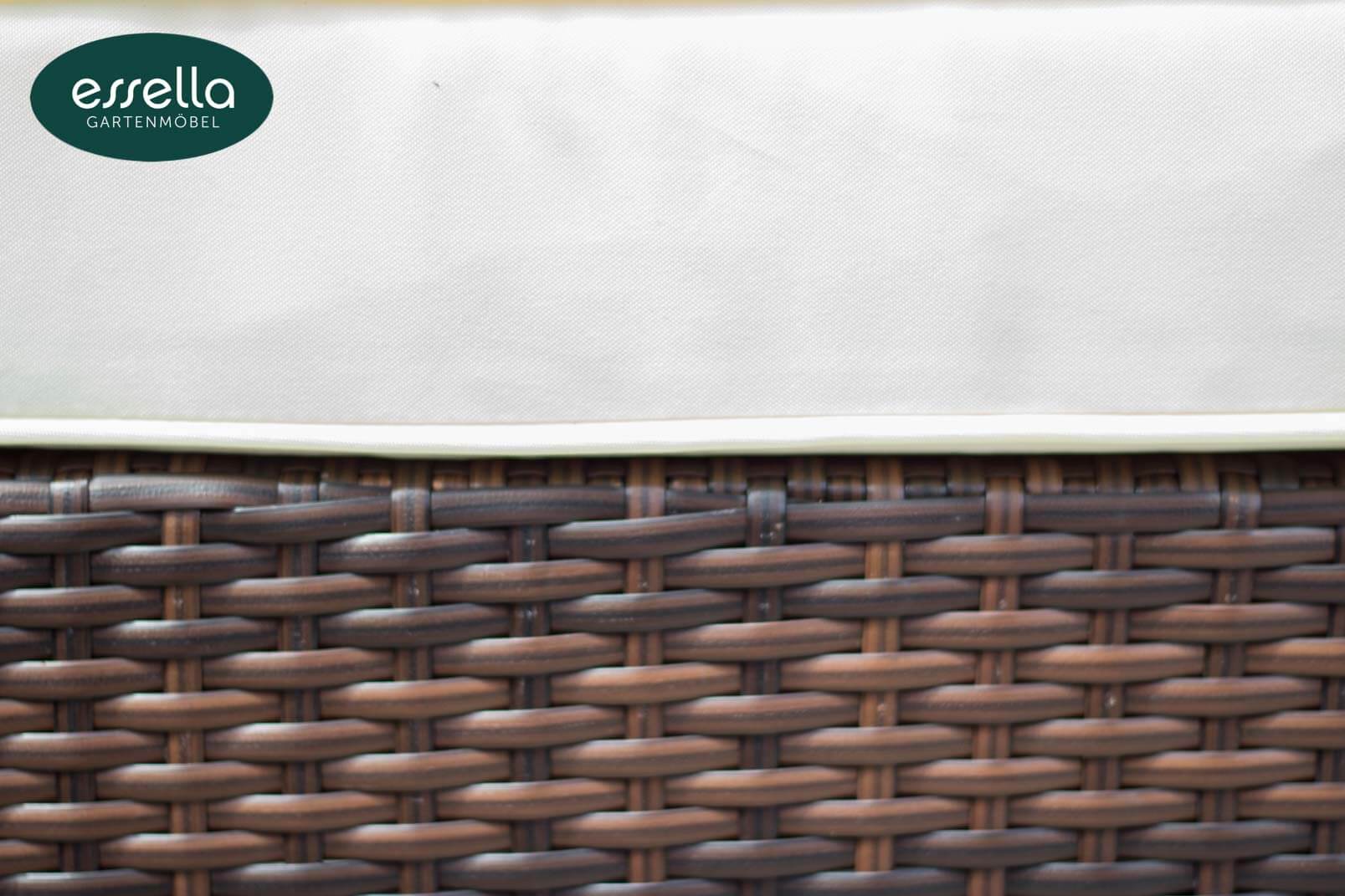 Polyrattan Lounge Bahamas 7-Personen Flachgeflecht Essella-Markenshop
