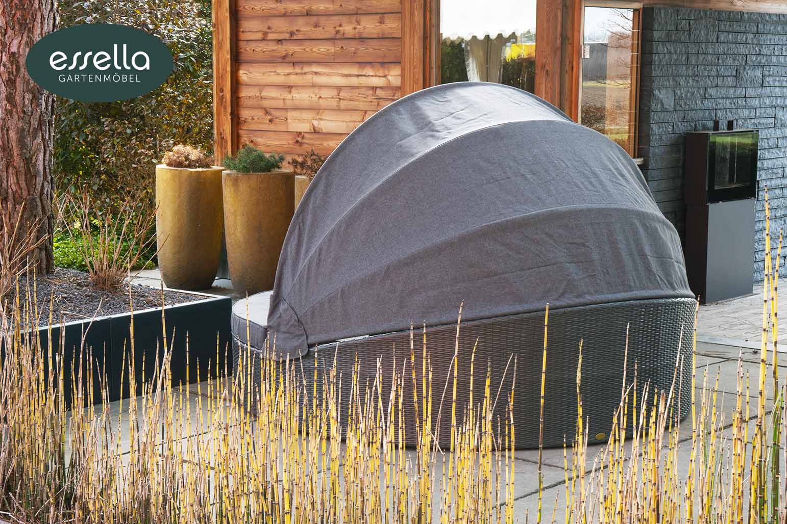 Polyrattan Sonneninsel Honolulu Flachgeflecht Essella-Markenshop