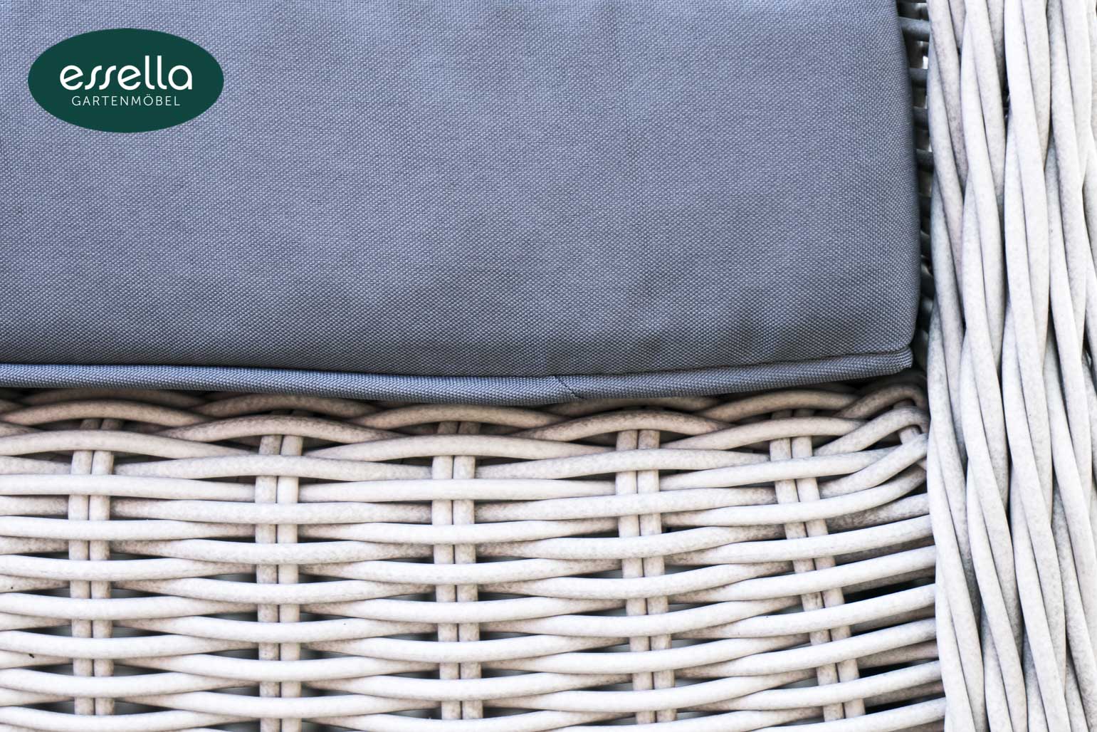 Polyrattan Sitzgruppe Dubai 8-Personen Rundgeflecht Essella-Markenshop