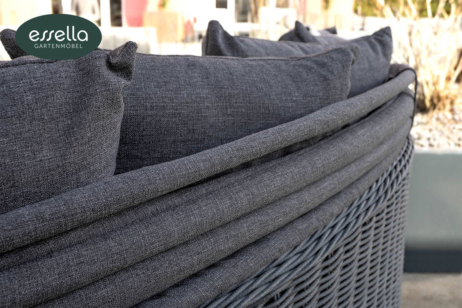 Polyrattan Sonneninsel Honolulu Rundgeflecht Essella-Markenshop
