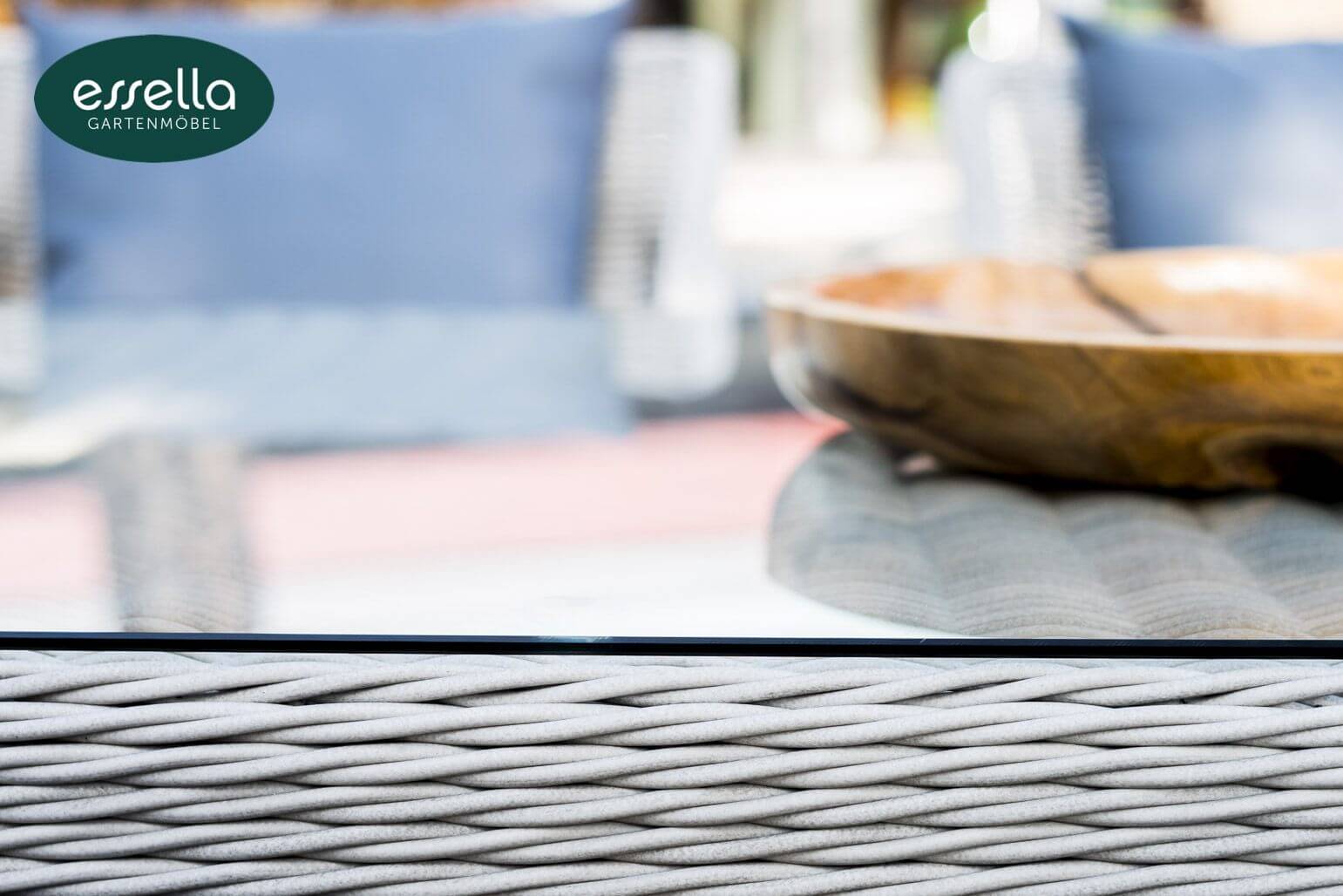 Polyrattan Sitzgruppe Dubai 8-Personen Rundgeflecht Essella-Markenshop