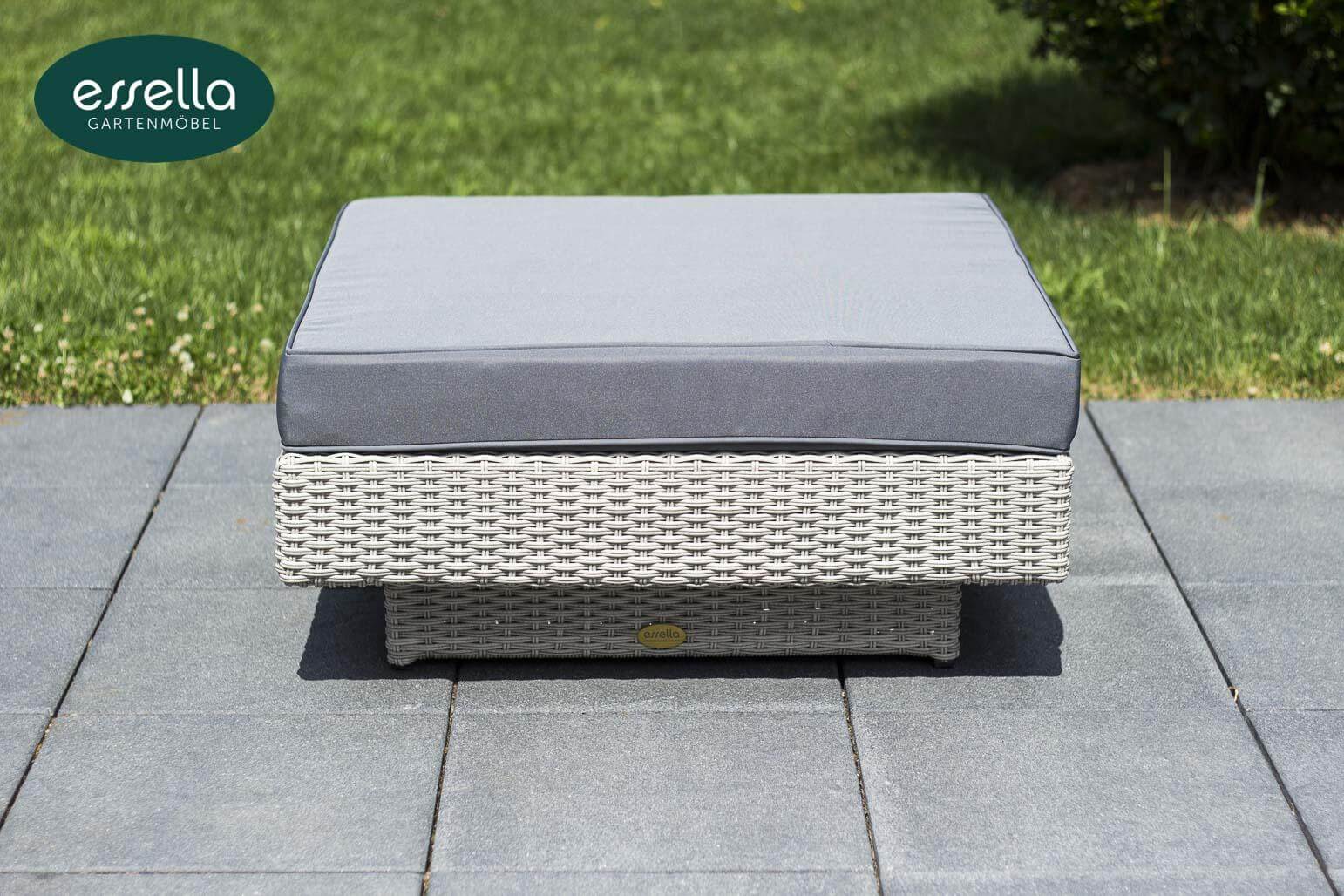 Polyrattan Lounge Melbourne 6-Personen Rundgeflecht Essella-Markenshop