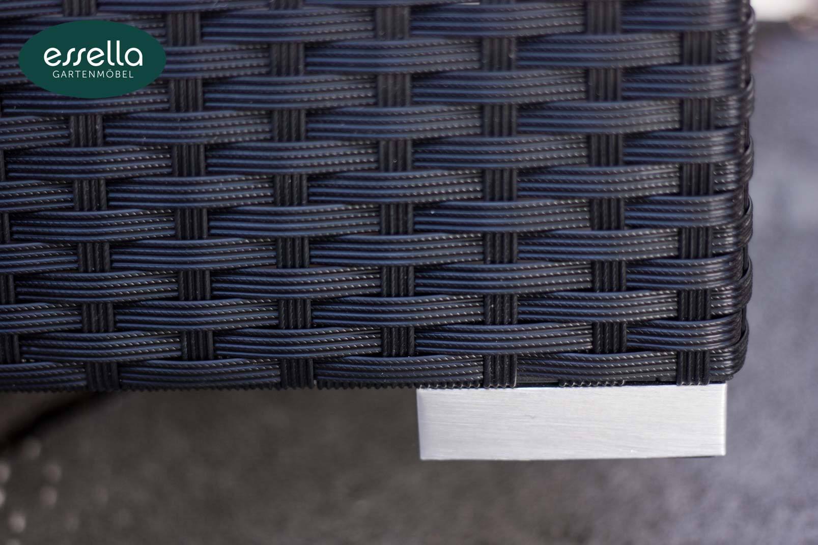 Polyrattan Sonnenliege Jamaica 2-Personen Flachgeflecht Essella-Markenshop