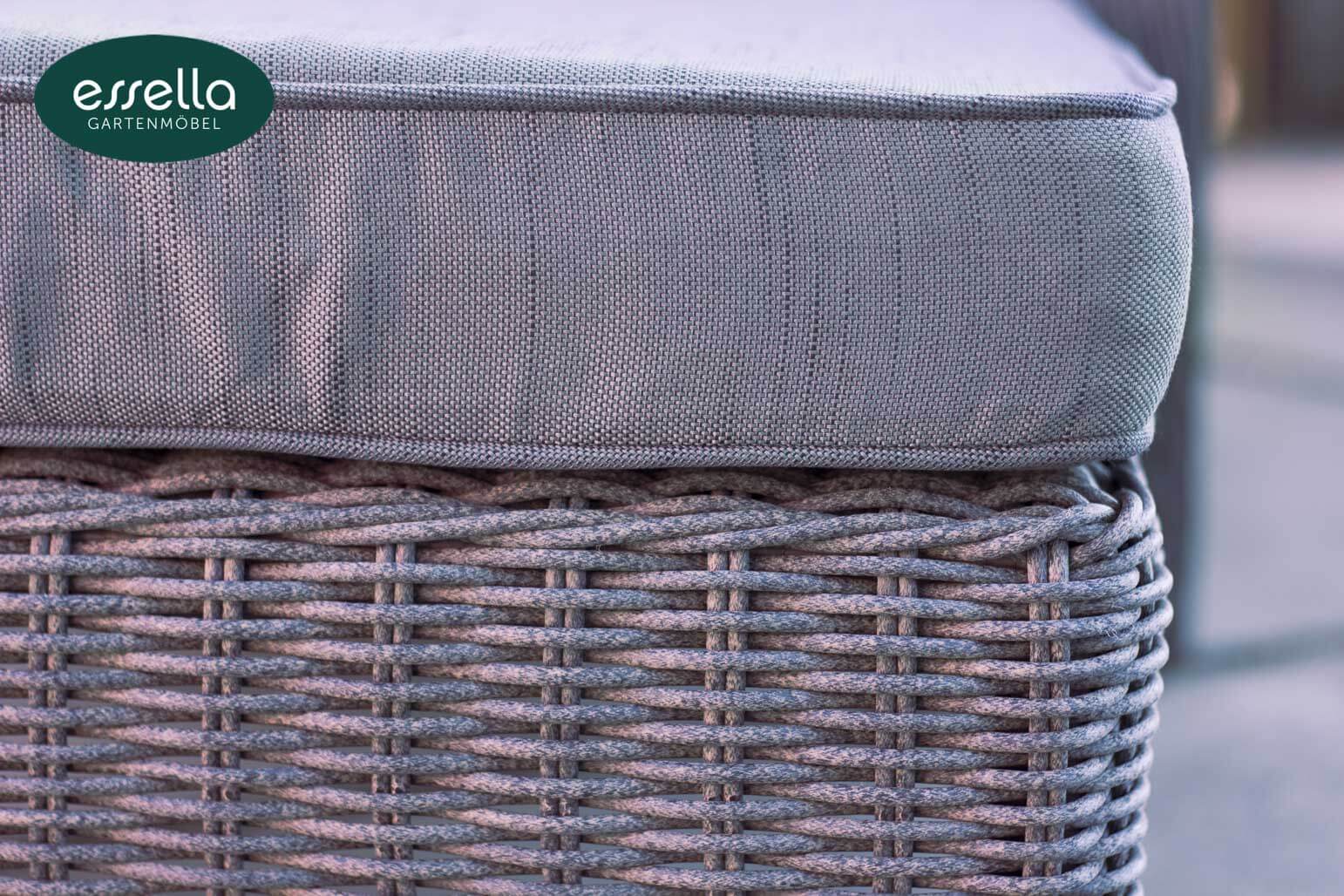 Polyrattan Sonnenliege Barbados Rundgeflechtoptik Essella-Markenshop