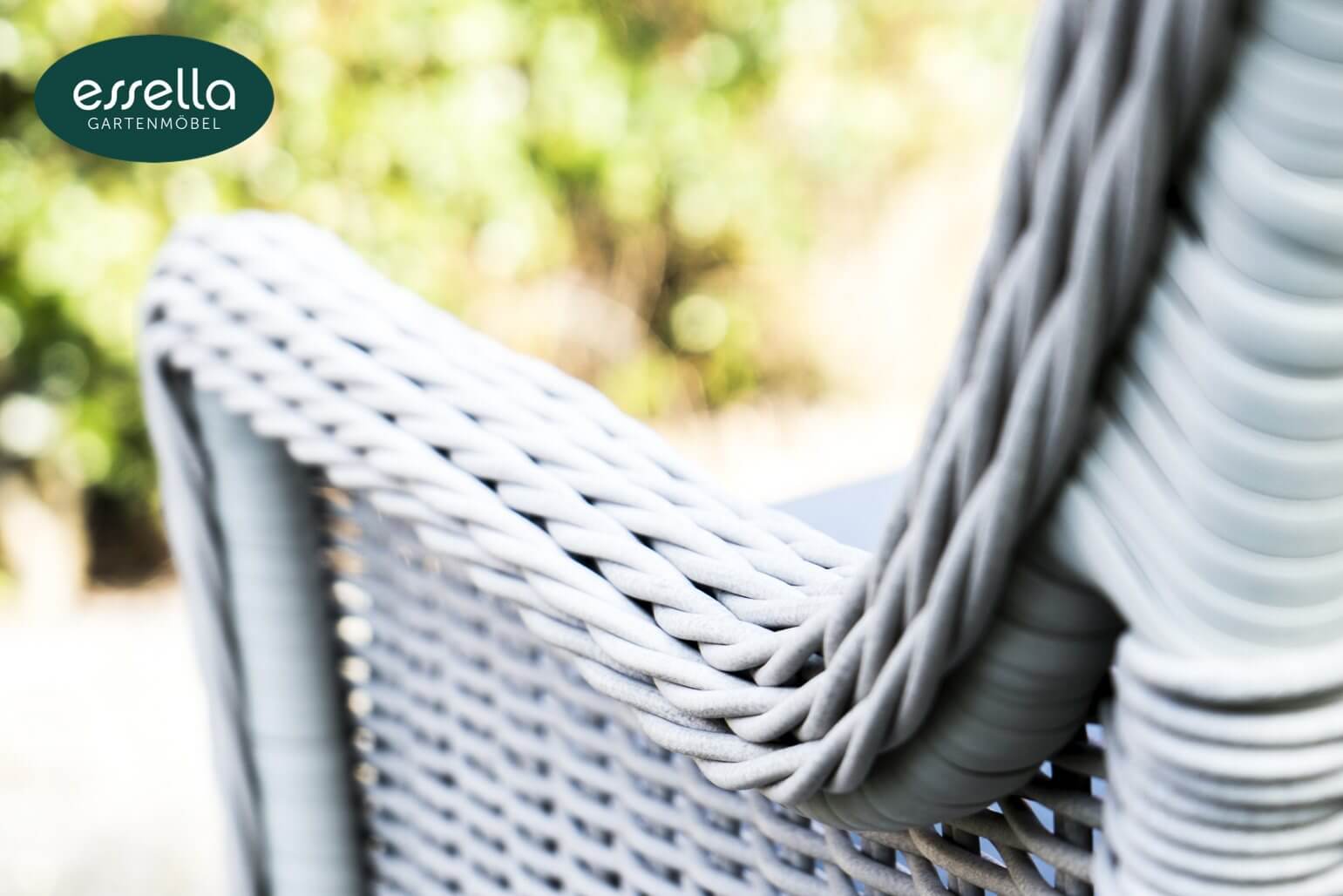 Polyrattan Sitzgruppe Dubai 8-Personen Rundgeflecht Essella-Markenshop