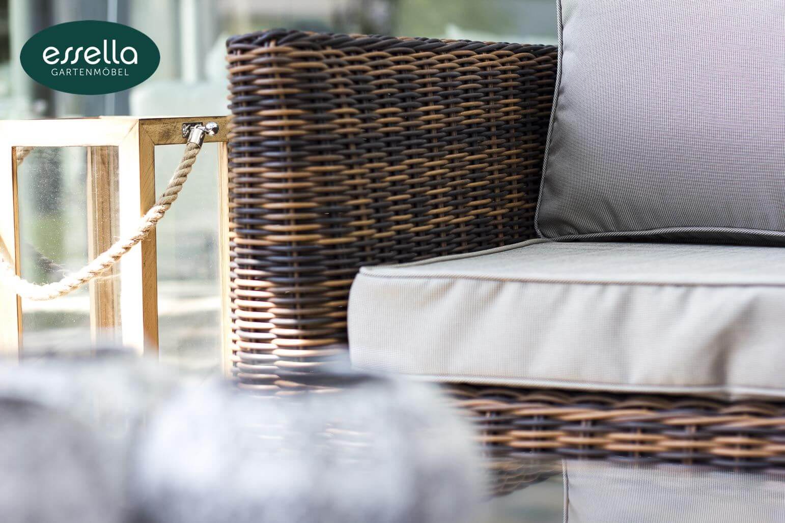 Polyrattan Lounge Oslo 5-Personen Rundgeflecht Essella-Markenshop