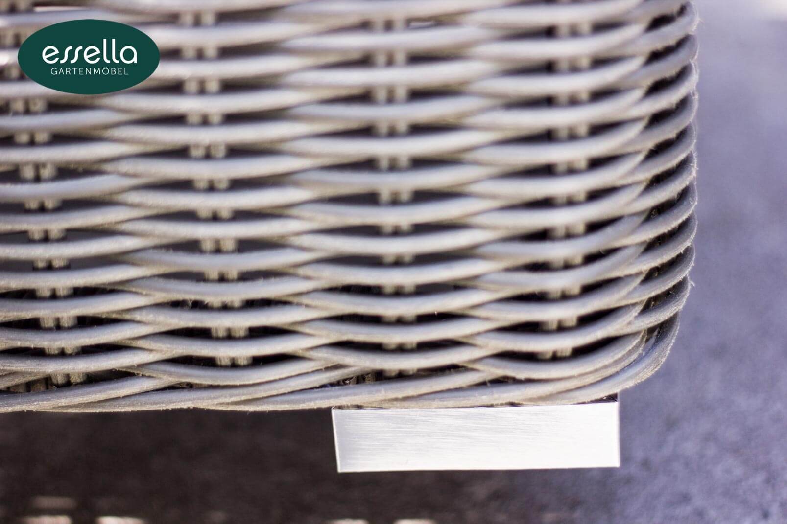 Polyrattan Sonnenliege Jamaica 2-Personen Rundgeflecht Essella-Markenshop