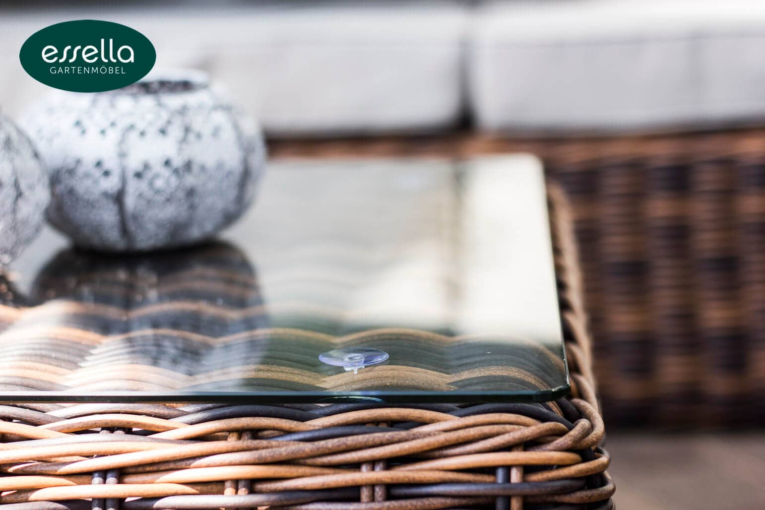 Polyrattan Lounge Oslo 5-Personen Rundgeflecht Essella-Markenshop