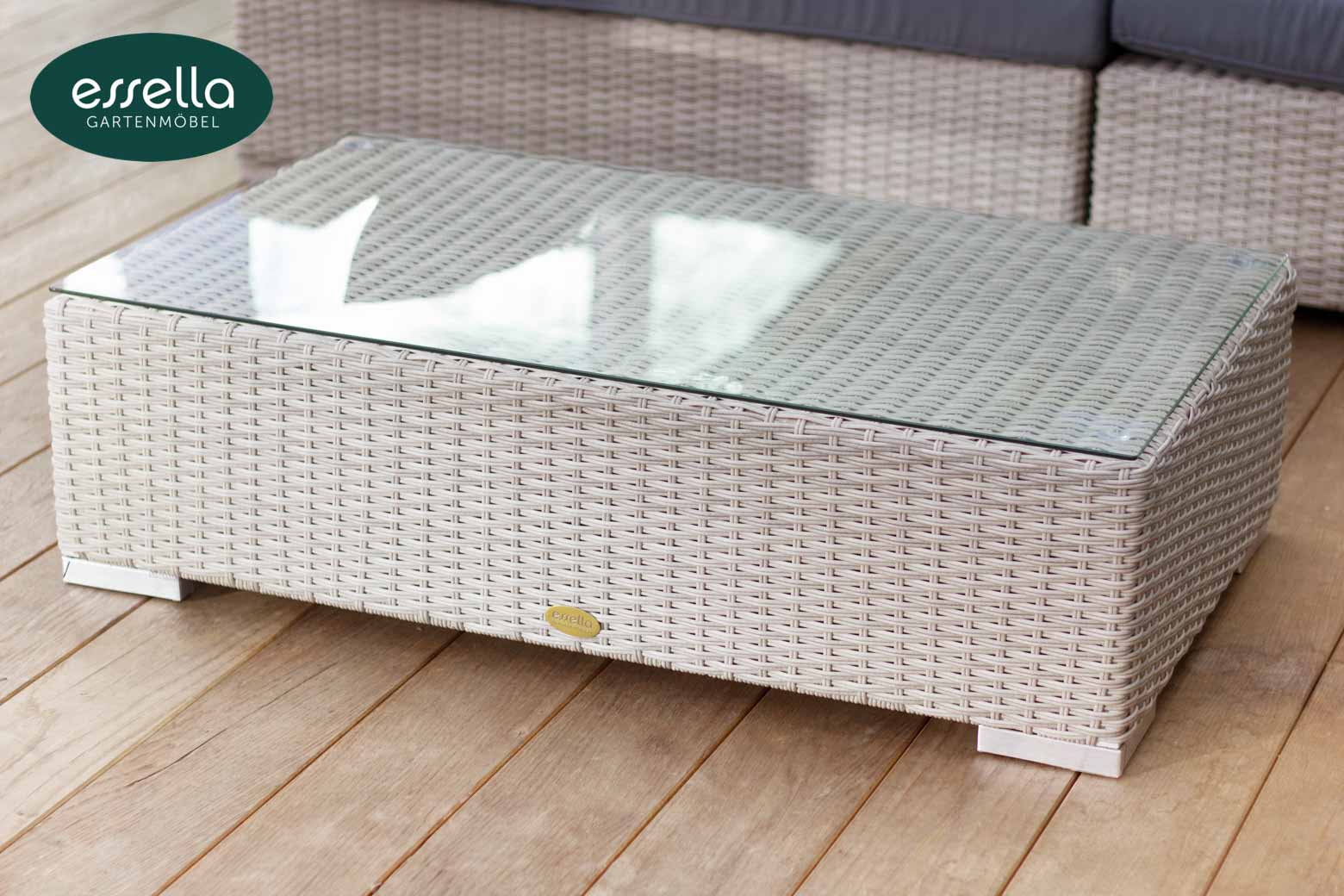 Polyrattan Lounge Miami 8-Personen Rundgeflecht Essella-Markenshop