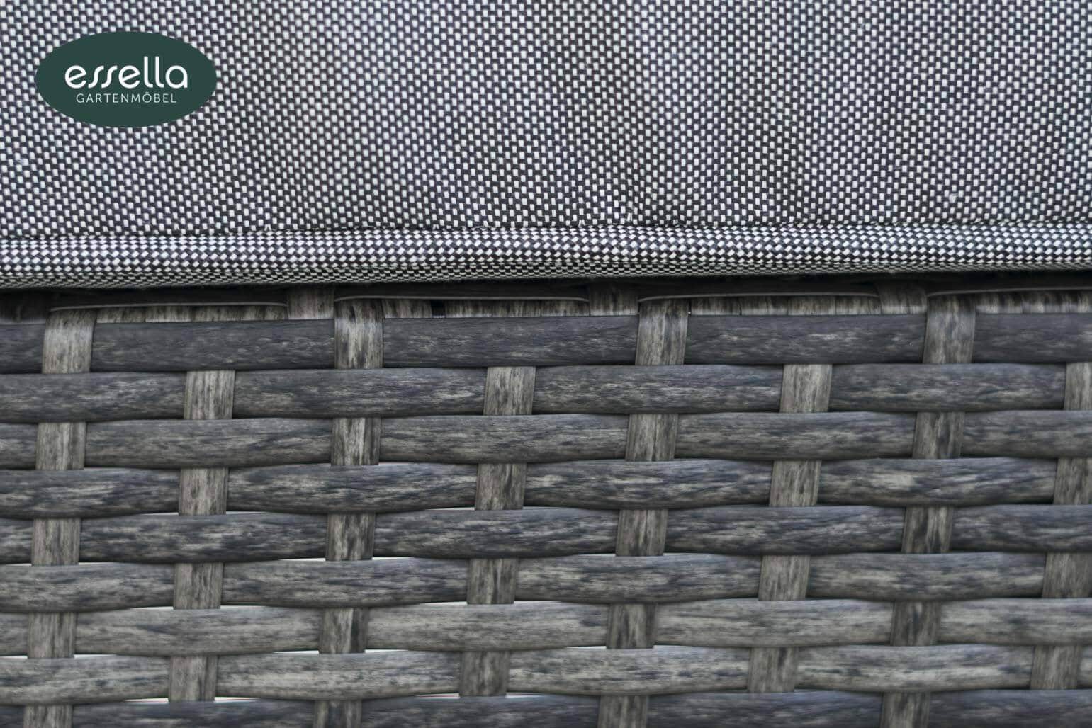 Polyrattan Sonnenliege Capri Flachgeflecht Essella-Markenshop