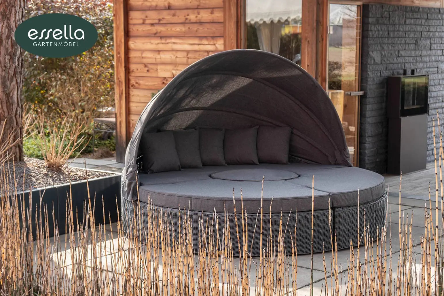 Polyrattan Sonneninsel Honolulu Rundgeflecht Essella-Markenshop