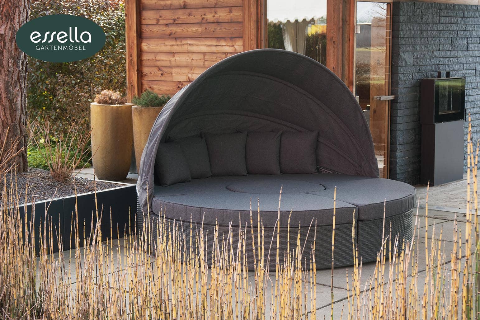 Polyrattan Sonneninsel Honolulu Flachgeflecht Essella-Markenshop