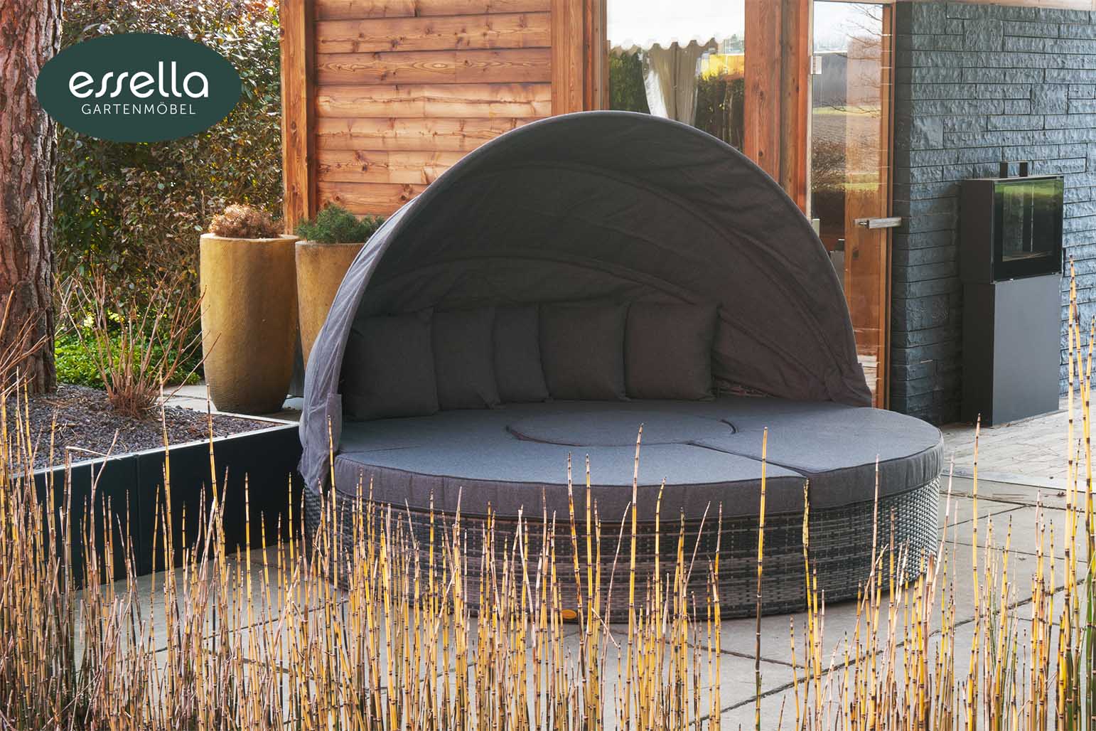 Polyrattan Sonneninsel Honolulu Flachgeflecht Essella-Markenshop